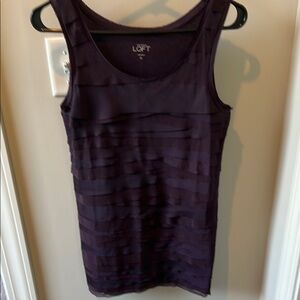 LOFT Women's Purple Tank Top